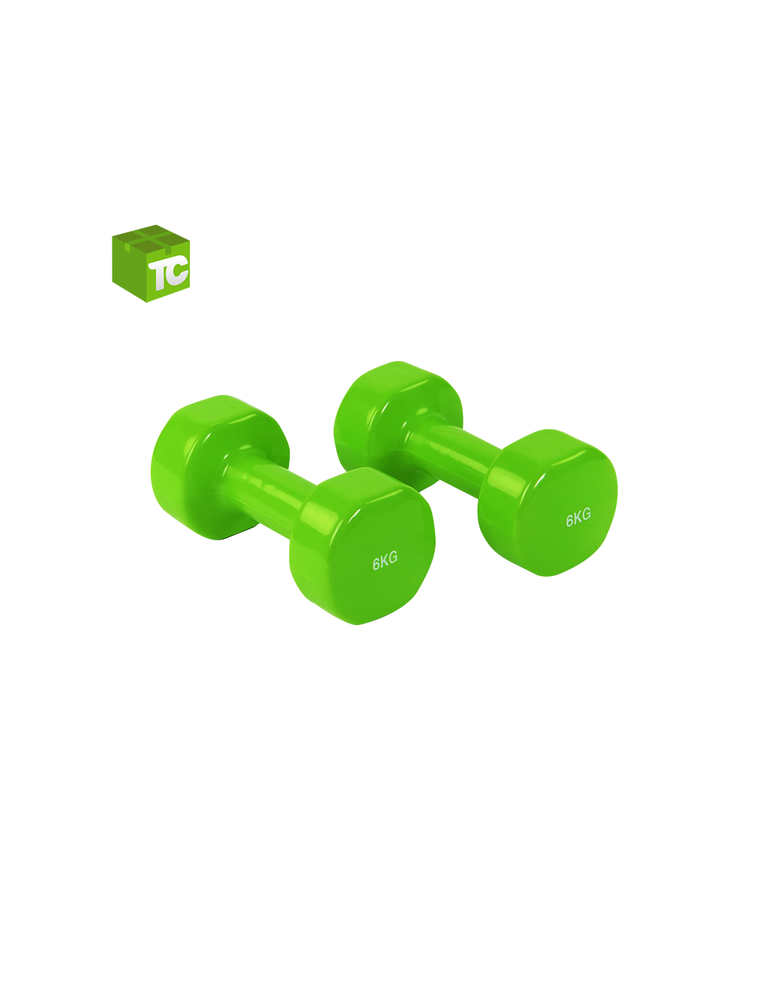 Set 30kg Mancuernas Eco + Kettlebell (Color Verde)