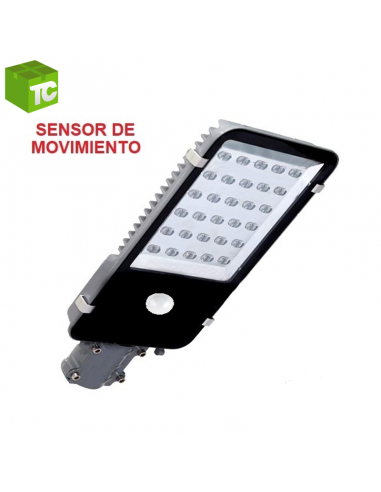 FOCO LUZ LED SENSOR MOVIMIENTO PARA EXTERIOR 30 W