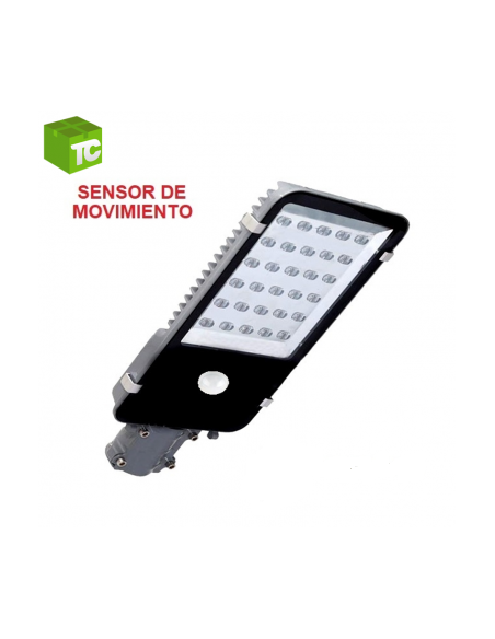 Foco Led 30w 12V DC Paleta Sensor Movimiento Tipo Calle