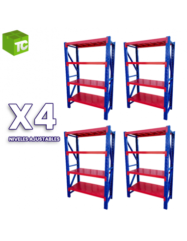 Pack Rack X 4 - Estantería...